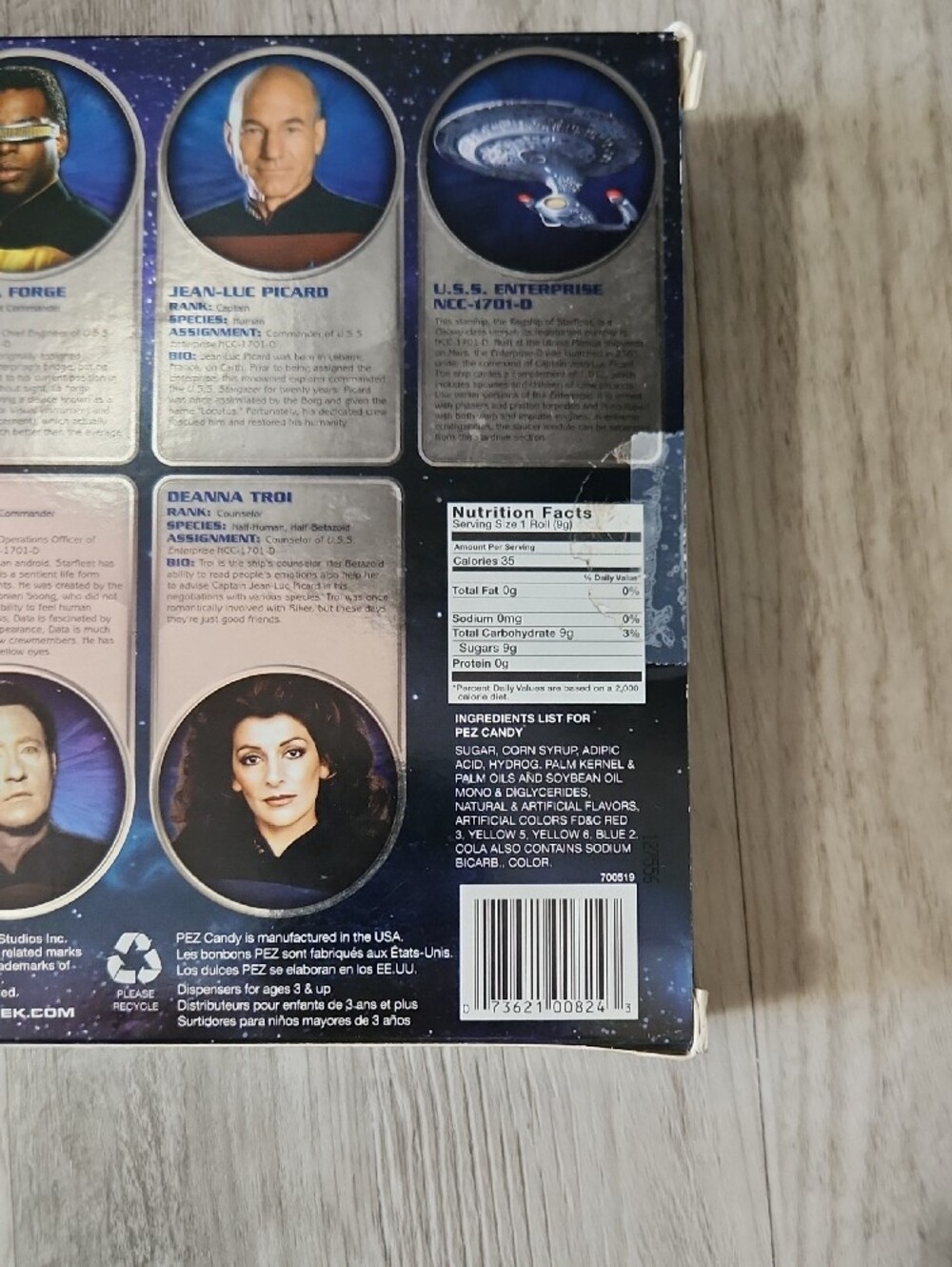 Star Trek Next Generation 25th Anniversary PEZ Dispenser Set Limited Run - Picture 11 of 12